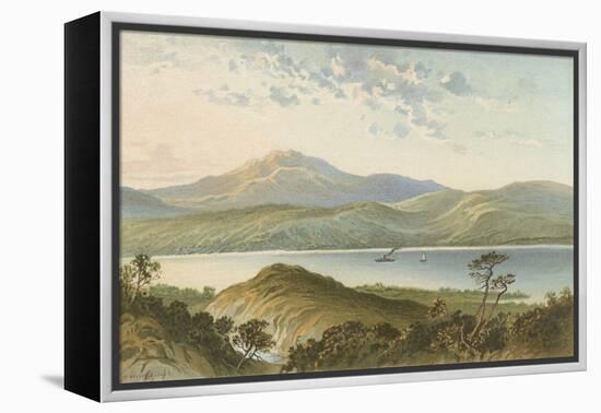Loch Ness, from Above the Fall of Foyers-English School-Framed Premier Image Canvas