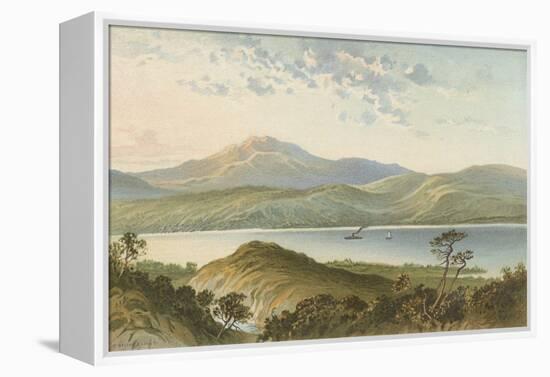 Loch Ness, from Above the Fall of Foyers-English School-Framed Premier Image Canvas