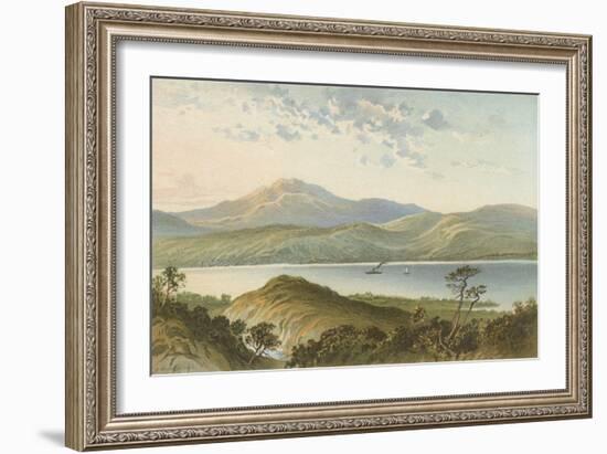 Loch Ness, from Above the Fall of Foyers-English School-Framed Giclee Print