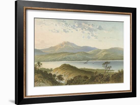 Loch Ness, from Above the Fall of Foyers-English School-Framed Giclee Print