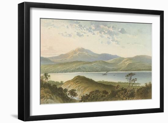 Loch Ness, from Above the Fall of Foyers-English School-Framed Giclee Print