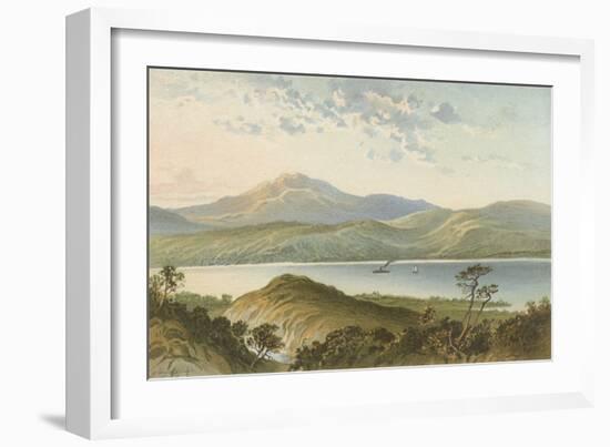 Loch Ness, from Above the Fall of Foyers-English School-Framed Giclee Print