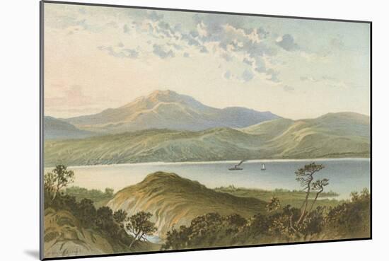 Loch Ness, from Above the Fall of Foyers-English School-Mounted Giclee Print