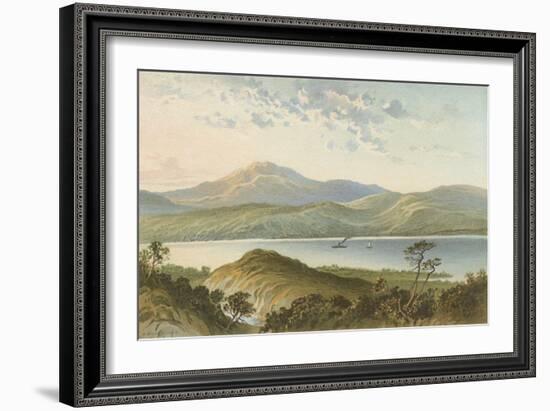 Loch Ness, from Above the Fall of Foyers-English School-Framed Giclee Print