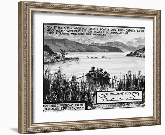 Loch Ness Monster, 1934-null-Framed Giclee Print