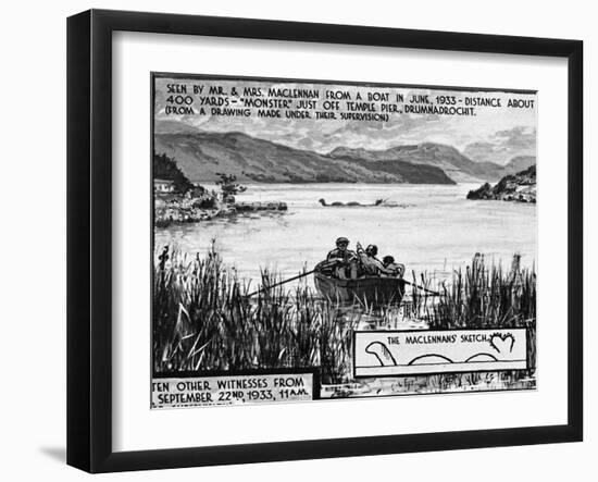 Loch Ness Monster, 1934-null-Framed Giclee Print