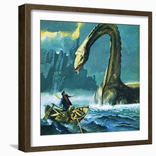 Loch Ness Monster-English School-Framed Giclee Print