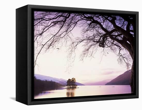 Loch Tay in the Evening, Tayside, Scotland, United Kingdom-Kathy Collins-Framed Premier Image Canvas