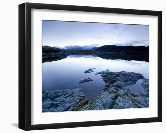 Loch Tollaidh at Dawn, Near Poolewe, Achnasheen, Wester Ross, Highlands, Scotland, United Kingdom-Lee Frost-Framed Photographic Print