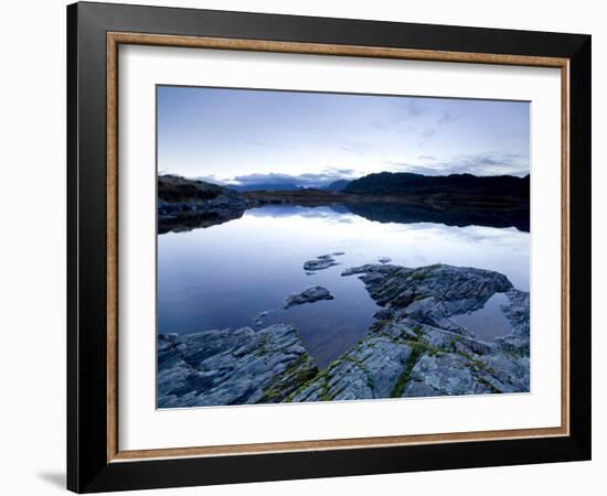 Loch Tollaidh at Dawn, Near Poolewe, Achnasheen, Wester Ross, Highlands, Scotland, United Kingdom-Lee Frost-Framed Photographic Print