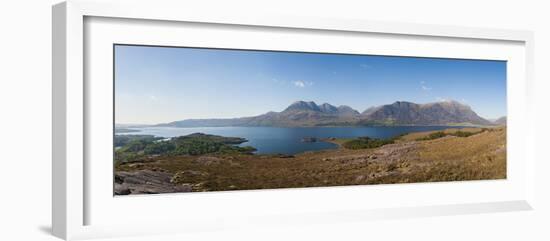 Loch Torridon and Ben Alligin from the Shieldaig to Applecross Road Near Ardheslaig in Wester Ross-Alex Treadway-Framed Photographic Print