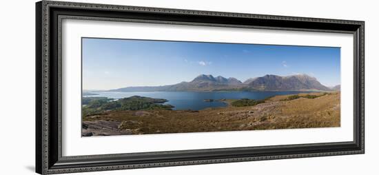 Loch Torridon and Ben Alligin from the Shieldaig to Applecross Road Near Ardheslaig in Wester Ross-Alex Treadway-Framed Photographic Print