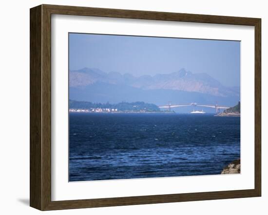 Lochalsh Bridge Linking Mainland to Skye, Inverness-Shire, Inner Hebrides, Scotland-Kathy Collins-Framed Photographic Print