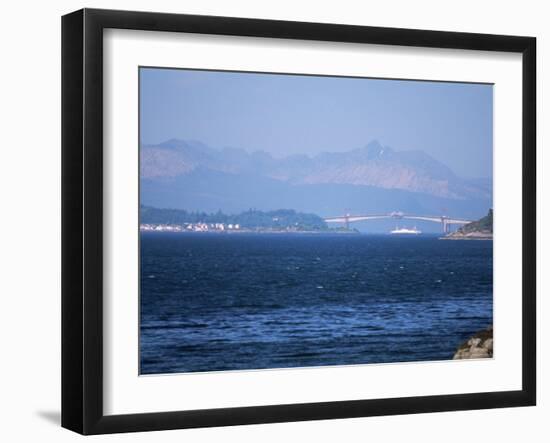 Lochalsh Bridge Linking Mainland to Skye, Inverness-Shire, Inner Hebrides, Scotland-Kathy Collins-Framed Photographic Print