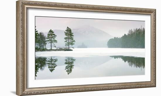 Lochan Eilein in Mid-Winter, the Loch Is Frozen Over-John Potter-Framed Photographic Print