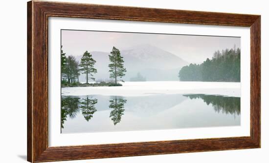 Lochan Eilein in Mid-Winter, the Loch Is Frozen Over-John Potter-Framed Photographic Print