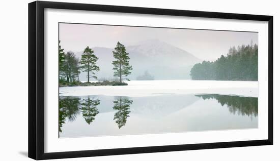 Lochan Eilein in Mid-Winter, the Loch Is Frozen Over-John Potter-Framed Photographic Print