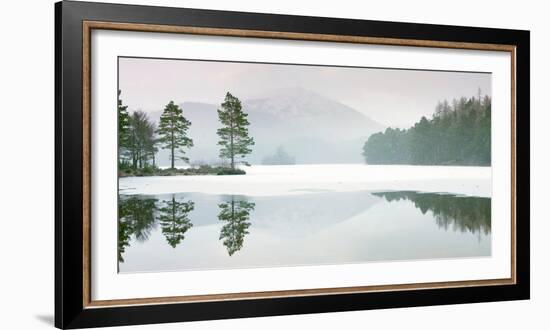 Lochan Eilein in Mid-Winter, the Loch Is Frozen Over-John Potter-Framed Photographic Print