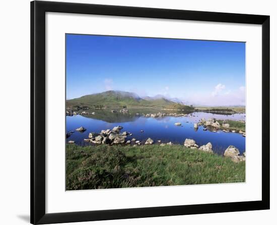 Lochan Na H-Achlaise, Rannoch Moor, Black Mount in the Background, Highland Region, Scotland-Lousie Murray-Framed Photographic Print