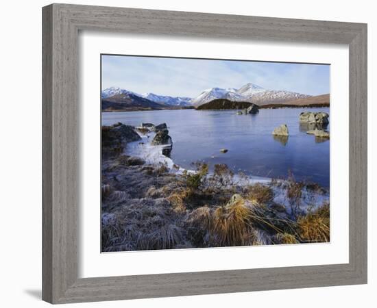 Lochan Na H-Achlaise, Rannoch Moor, Strathclyde, Highlands Region, Scotland, UK, Europe-Kathy Collins-Framed Photographic Print