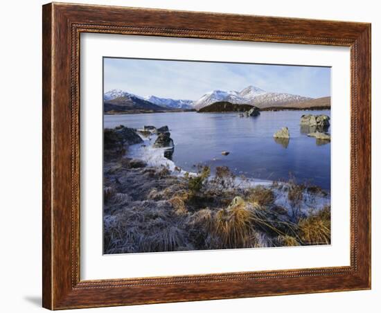 Lochan Na H-Achlaise, Rannoch Moor, Strathclyde, Highlands Region, Scotland, UK, Europe-Kathy Collins-Framed Photographic Print