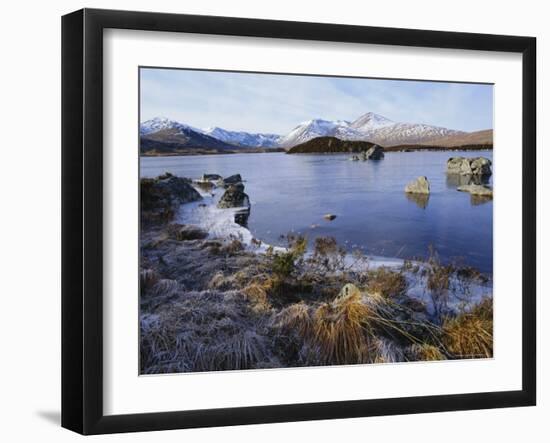 Lochan Na H-Achlaise, Rannoch Moor, Strathclyde, Highlands Region, Scotland, UK, Europe-Kathy Collins-Framed Photographic Print