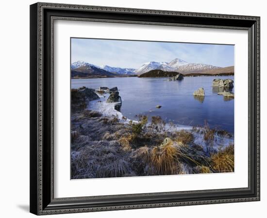 Lochan Na H-Achlaise, Rannoch Moor, Strathclyde, Highlands Region, Scotland, UK, Europe-Kathy Collins-Framed Photographic Print