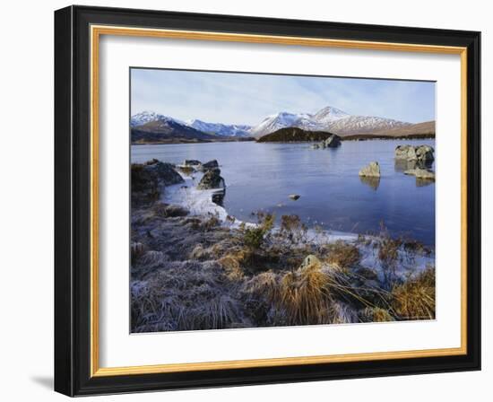 Lochan Na H-Achlaise, Rannoch Moor, Strathclyde, Highlands Region, Scotland, UK, Europe-Kathy Collins-Framed Photographic Print