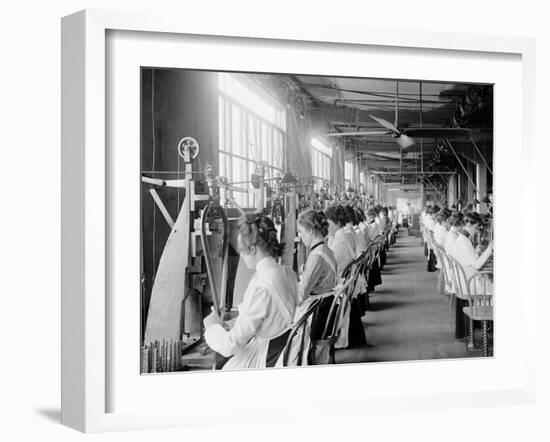 Lock and Drill Dept., National Cash Register, Dayton, Ohio-null-Framed Photo