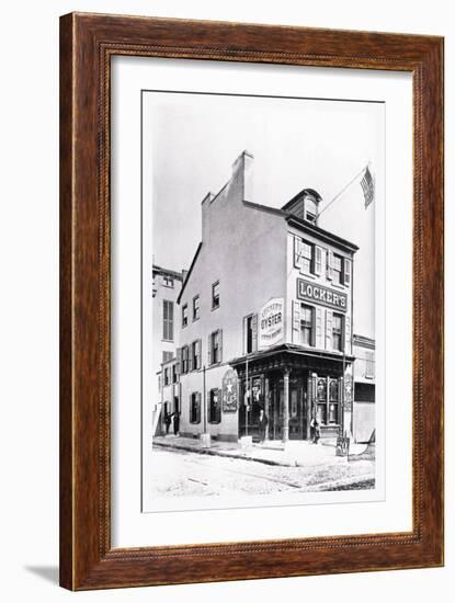 Locker's Oysters, Philadelphia, Pennsylvania-null-Framed Art Print