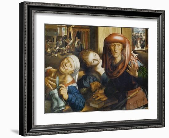 Lockere Gesellschaft-Jan Sanders van Hemessen-Framed Giclee Print