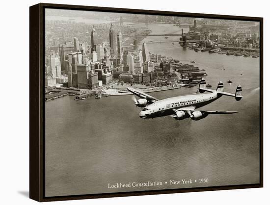 Lockheed Constellation, New York 1950-Clyde Sunderland-Framed Premier Image Canvas