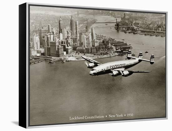 Lockheed Constellation, New York 1950-Clyde Sunderland-Framed Premier Image Canvas