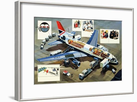 Lockheed Tristar 500-Wilf Hardy-Framed Giclee Print