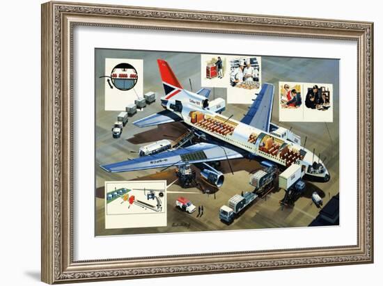 Lockheed Tristar 500-Wilf Hardy-Framed Giclee Print