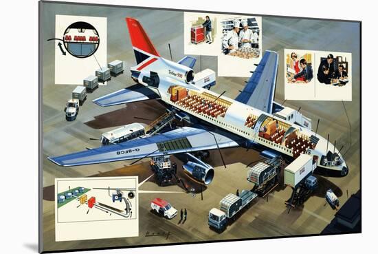 Lockheed Tristar 500-Wilf Hardy-Mounted Giclee Print