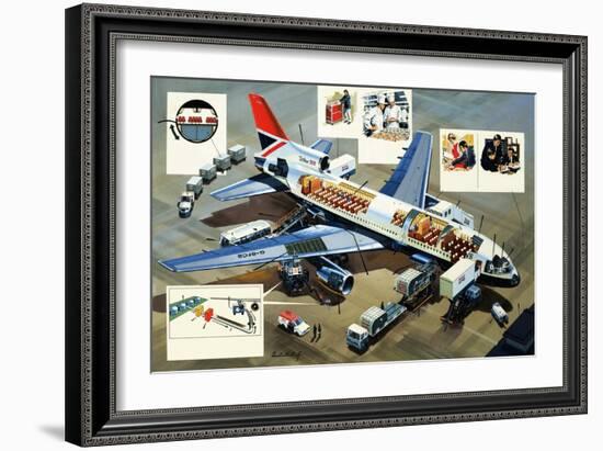 Lockheed Tristar 500-Wilf Hardy-Framed Giclee Print