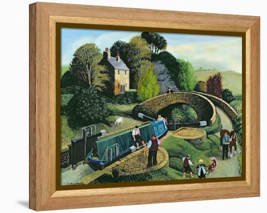 Locking Out-Margaret Loxton-Framed Premier Image Canvas