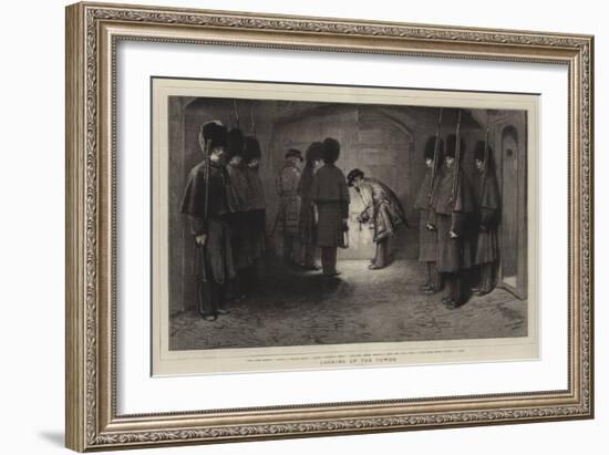 Locking Up the Tower-Frank Holl-Framed Giclee Print