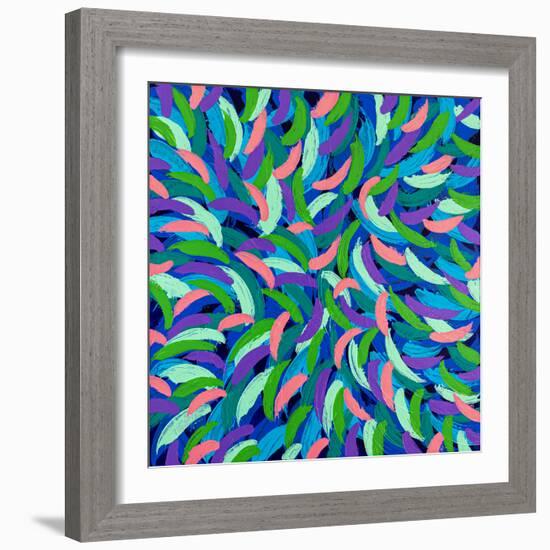 Locomotion in color II-Hyunah Kim-Framed Art Print