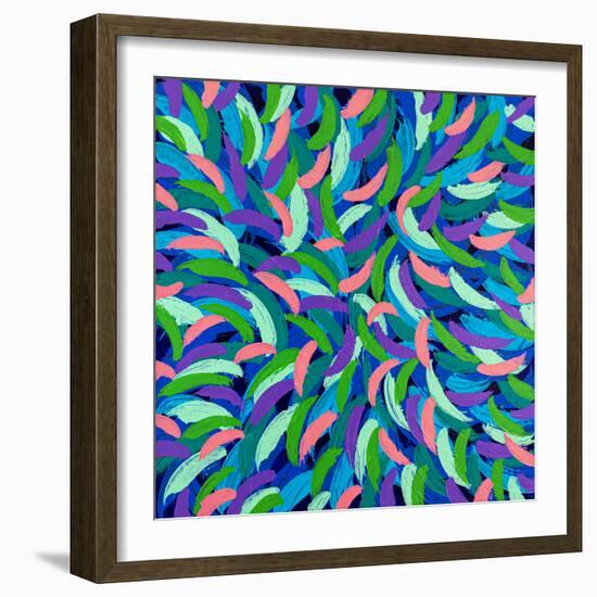 Locomotion in color II-Hyunah Kim-Framed Art Print