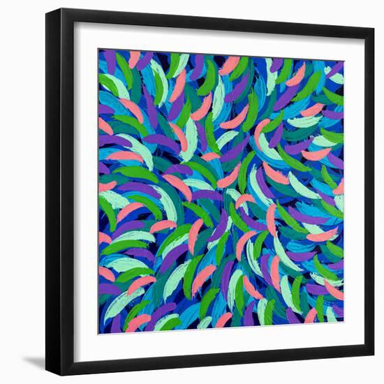 Locomotion in color II-Hyunah Kim-Framed Art Print