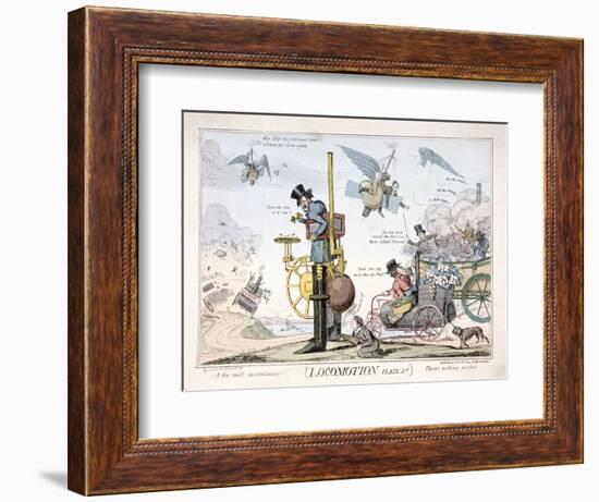 Locomotion, London, C1820-George Cruikshank-Framed Giclee Print