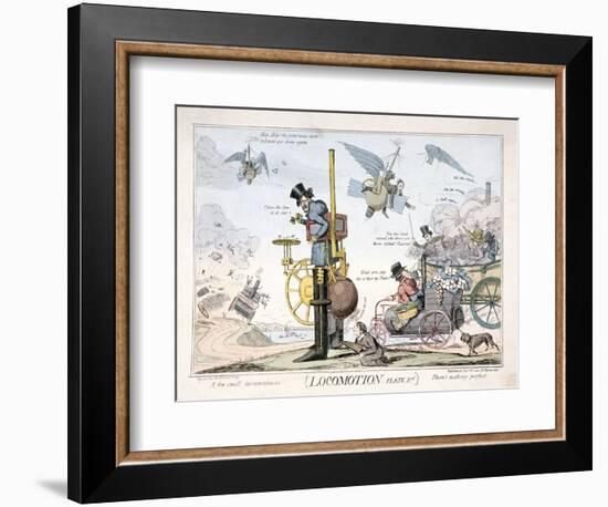 Locomotion, London, C1820-George Cruikshank-Framed Giclee Print