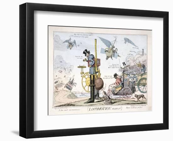 Locomotion, London, C1820-George Cruikshank-Framed Giclee Print