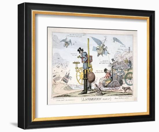 Locomotion, London, C1820-George Cruikshank-Framed Giclee Print