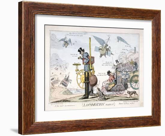 Locomotion, London, C1820-George Cruikshank-Framed Giclee Print