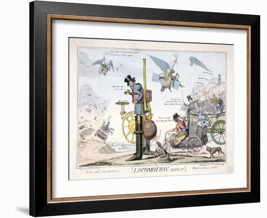 Locomotion, London, C1820-George Cruikshank-Framed Giclee Print