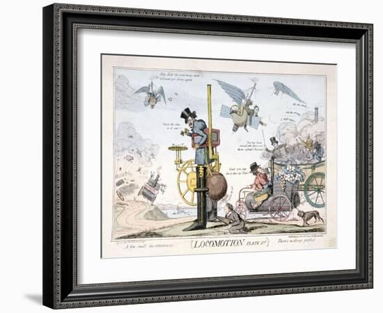 Locomotion, London, C1820-George Cruikshank-Framed Giclee Print