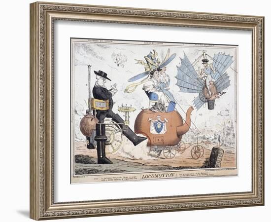 Locomotion, London, C1820-George Cruikshank-Framed Giclee Print